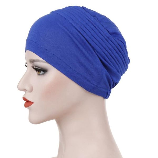 beanie/skull caps muslim women solid silky cotton ruffle sleep turban hat headwear chemo beanies headwrap for cancer hair accessories, Blue;gray
beanie/skull caps muslim women solid silky cotton ruffle sleep turban hat headwear chemo beanies headwrap for cancer hair accessories, Blue;gray