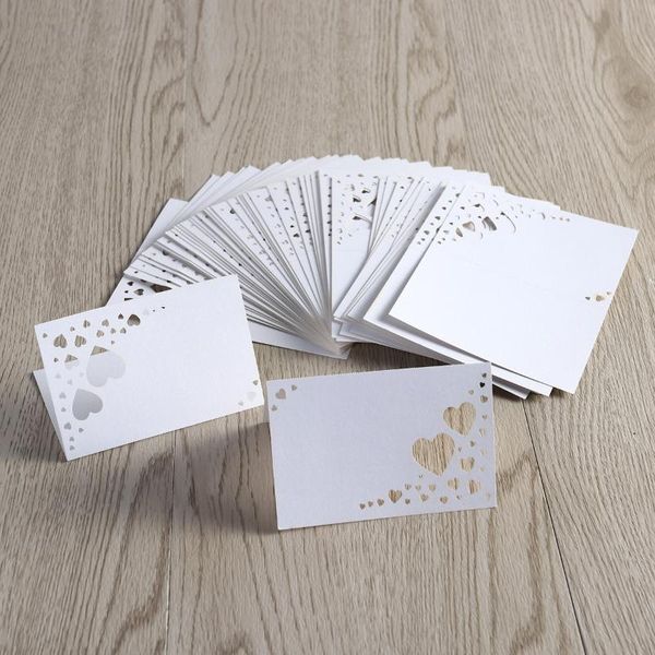 greeting cards 100 pcs wedding seat hollow-out heart table guest name reserved placecards (white)
greeting cards 100 pcs wedding seat hollow-out heart table guest name reserved placecards (white)