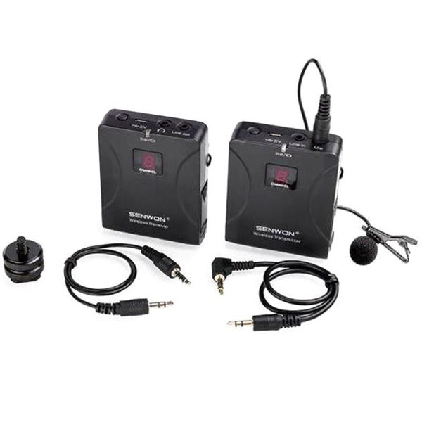uhf wireless lavalier microphone with two 3.5mm cables up to 98ft range for dslr camera phones microphones
uhf wireless lavalier microphone with two 3.5mm cables up to 98ft range for dslr camera phones microphones