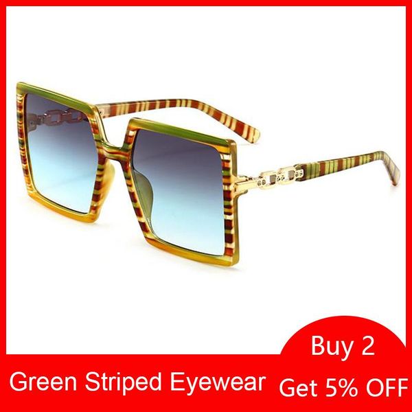 sunglasses 2021 design oversized square green striped women vintage big frame gradient mens sun glasses uv points, White;black
sunglasses 2021 design oversized square green striped women vintage big frame gradient mens sun glasses uv points, White;black