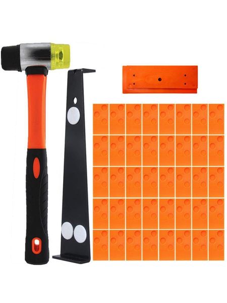 professional hand tool sets 43 in 1 kit laminate wooden flooring installation tools double-faced mallet 40pcs wedge spacers home repair
professional hand tool sets 43 in 1 kit laminate wooden flooring installation tools double-faced mallet 40pcs wedge spacers home repair