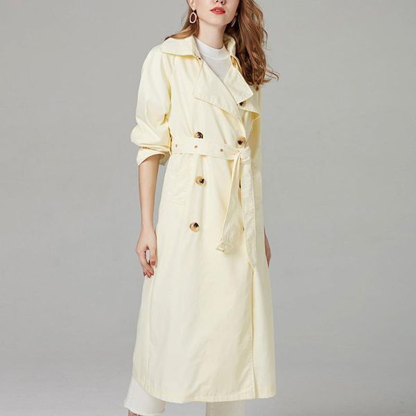 women's trench coats 1pc spring autumn women casual solid color double breasted outwear sashes office coat chic epaulet design long, Tan;black
women's trench coats 1pc spring autumn women casual solid color double breasted outwear sashes office coat chic epaulet design long, Tan;black