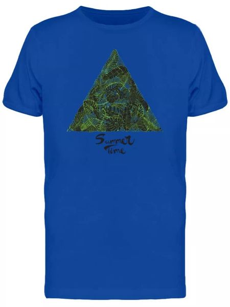 Summer Time Foliage Triangle Men's Tee -Image by Shutterstock, White;black
Summer Time Foliage Triangle Men's Tee -Image by Shutterstock, White;black