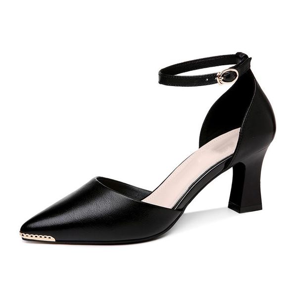 sandals women's platform fashion summer pointed mid-heel ladies shoes zapatos de muje thick-heeled, Black
sandals women's platform fashion summer pointed mid-heel ladies shoes zapatos de muje thick-heeled, Black