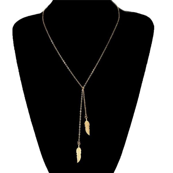 pendant necklaces 78mm kawaii golden feather necklace korean mori girl style simple temperament charm jewelry gifts, Silver
pendant necklaces 78mm kawaii golden feather necklace korean mori girl style simple temperament charm jewelry gifts, Silver