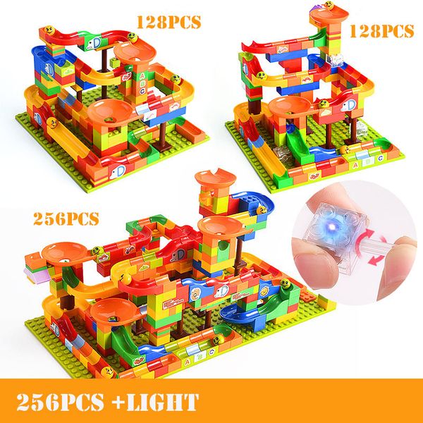 128/256Pcs Marble Race Run Small Bricks Building Blocks Toys For Children Plastic Funnel Slide DIY Toys For Boys Girls Kids Gift
128/256Pcs Marble Race Run Small Bricks Building Blocks Toys For Children Plastic Funnel Slide DIY Toys For Boys Girls Kids Gift