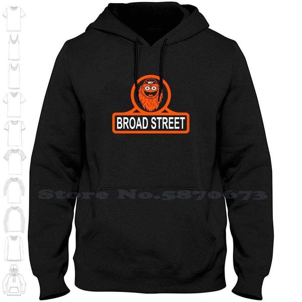 

gritty broad street bullies shirt long sleeve hoodie sweatshirt gritty philly flyers mascot flyers gritty hockey philadelphia g1007, Black