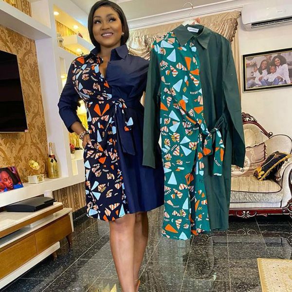 women casual shirt dress print stitching with waist belt pockets long sleeve oversize a line spring fall fashion clothes dresses, Black;gray
women casual shirt dress print stitching with waist belt pockets long sleeve oversize a line spring fall fashion clothes dresses, Black;gray