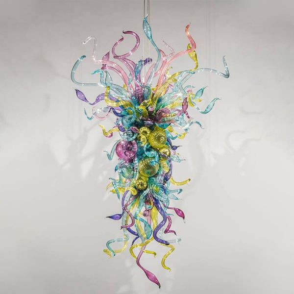 led hand blown glass chandelier lamps modern creative ceiling light energy saving lights for villa living room decor
led hand blown glass chandelier lamps modern creative ceiling light energy saving lights for villa living room decor