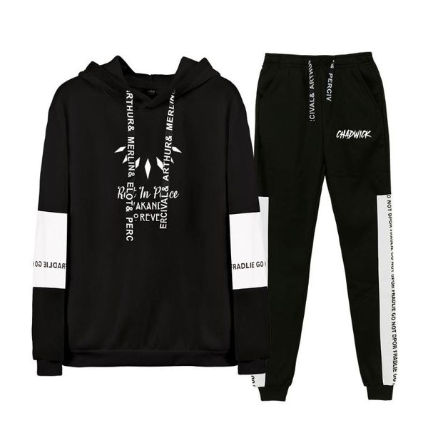 men's hoodies & sweatshirts 2021 chadwick boseman and sweatpants two piece set hooded suit velvet tracksuits men/women, Black
men's hoodies & sweatshirts 2021 chadwick boseman and sweatpants two piece set hooded suit velvet tracksuits men/women, Black