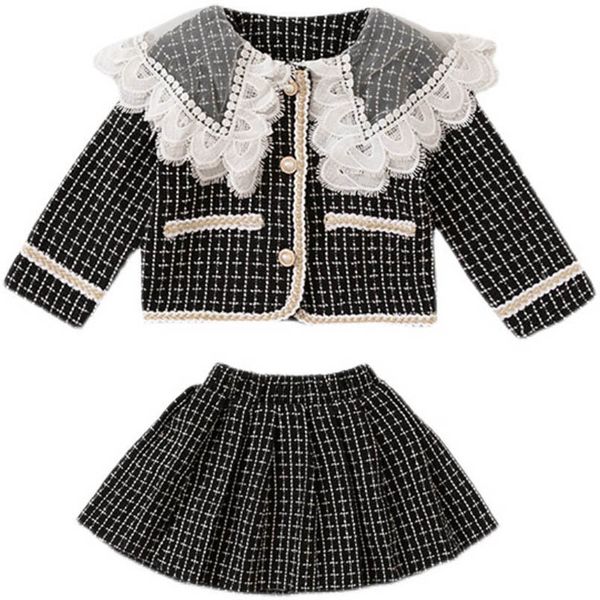 girls sweater sets kids clothing baby clothes outfits autumn winter knitting patterns lace round collar cardigan coat plaid pleated skirt 2p, Blue
girls sweater sets kids clothing baby clothes outfits autumn winter knitting patterns lace round collar cardigan coat plaid pleated skirt 2p, Blue
