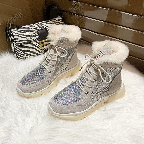 boots casual bling glitters winter warm women snow lace up plush soft ladies ankle boot fur platform female cosy shoes, Black
boots casual bling glitters winter warm women snow lace up plush soft ladies ankle boot fur platform female cosy shoes, Black