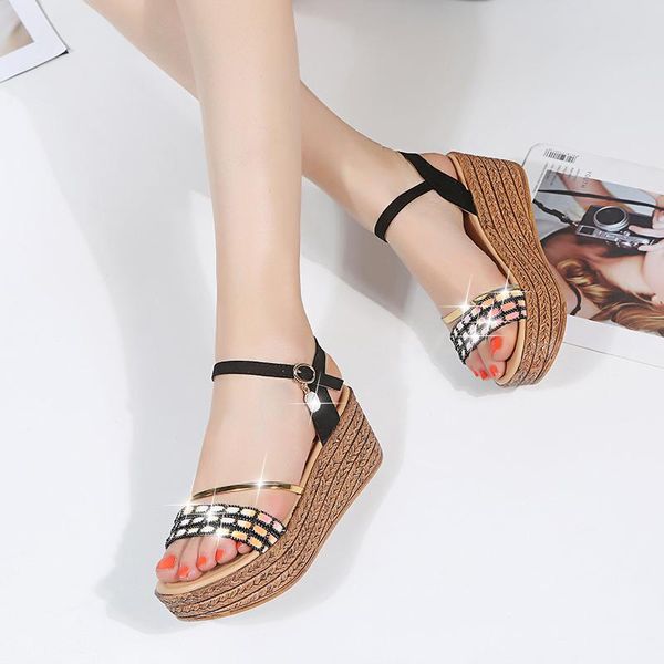 dress shoes 2021 women sandals summer strap sandal platform wedges casual woman peep toe zapatos de mujer drop, Black
dress shoes 2021 women sandals summer strap sandal platform wedges casual woman peep toe zapatos de mujer drop, Black