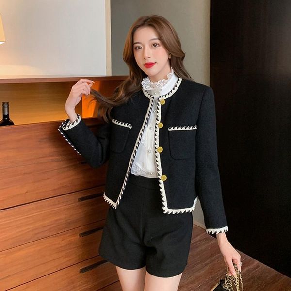 women's tracksuits 2021 autumn winter women two piece set single-breasted blazer jacket + woolen wide leg shorts suit, Gray
women's tracksuits 2021 autumn winter women two piece set single-breasted blazer jacket + woolen wide leg shorts suit, Gray