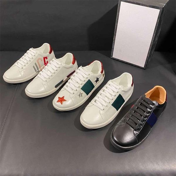 men women sneakers bee chaussures leather casual shoes ace embroidery stripes sports trainers fashion luxurys designer flat shoe, Black
men women sneakers bee chaussures leather casual shoes ace embroidery stripes sports trainers fashion luxurys designer flat shoe, Black