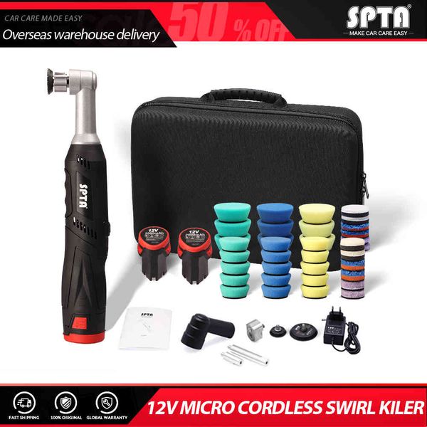 spta , 12v micro cordless scratches killer ro/da mini car polisher for polishing, sanding
spta , 12v micro cordless scratches killer ro/da mini car polisher for polishing, sanding