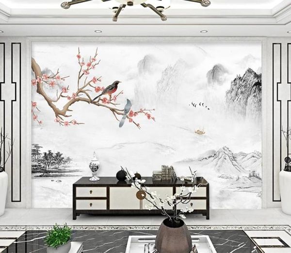 wallpapers custom wallpaper 3d mural ink landscape plum blossom flower bird marble interior background decoration
wallpapers custom wallpaper 3d mural ink landscape plum blossom flower bird marble interior background decoration