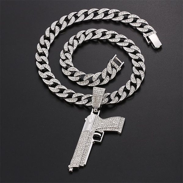 pendant necklaces submachine gun fashion cuba chain men iced out crystal gold/silver colour charm necklace hip hop jewelry cuban
pendant necklaces submachine gun fashion cuba chain men iced out crystal gold/silver colour charm necklace hip hop jewelry cuban
