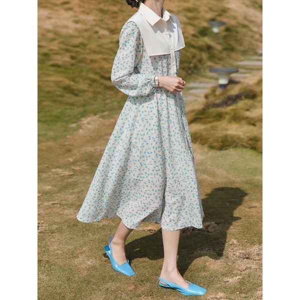 casual dresses 2021 korean spring and summer simple temperament shirt collar fake two long sleeve floral dress women's l105, Black;gray
casual dresses 2021 korean spring and summer simple temperament shirt collar fake two long sleeve floral dress women's l105, Black;gray