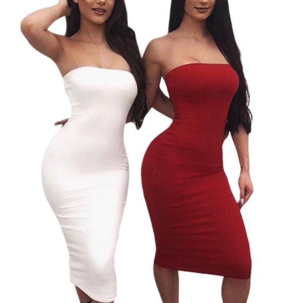 boob tube dress off shoulder long strapless sukienka midi bodycon elastic women sleeveless clubwear tight solid casual dresses, Black;gray
boob tube dress off shoulder long strapless sukienka midi bodycon elastic women sleeveless clubwear tight solid casual dresses, Black;gray