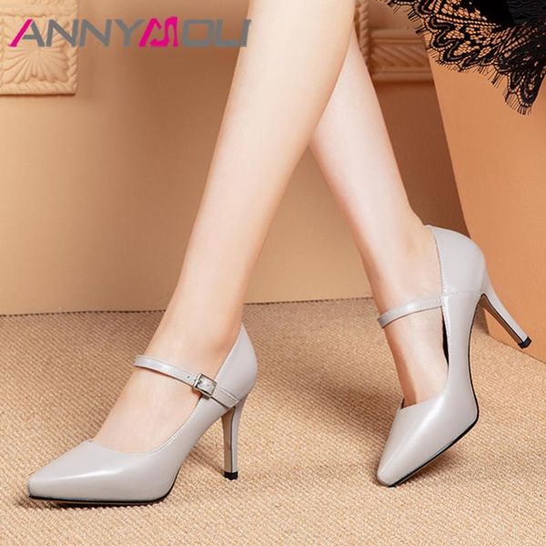 dress shoes annymoli high heels women pumps natural genuine leather stiletto cow buckle pointed toe ladies 39, Black
dress shoes annymoli high heels women pumps natural genuine leather stiletto cow buckle pointed toe ladies 39, Black
