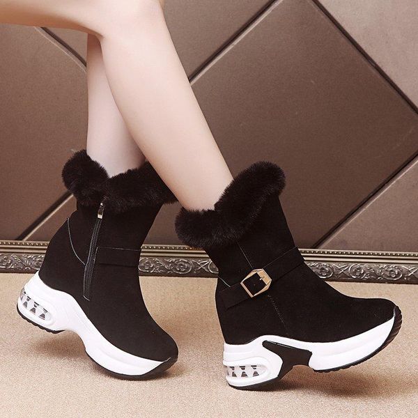 winter ankle boots female platform snow women's zipper flock ladies plush chunky sneakers casual shoes woman footwear, Black
winter ankle boots female platform snow women's zipper flock ladies plush chunky sneakers casual shoes woman footwear, Black