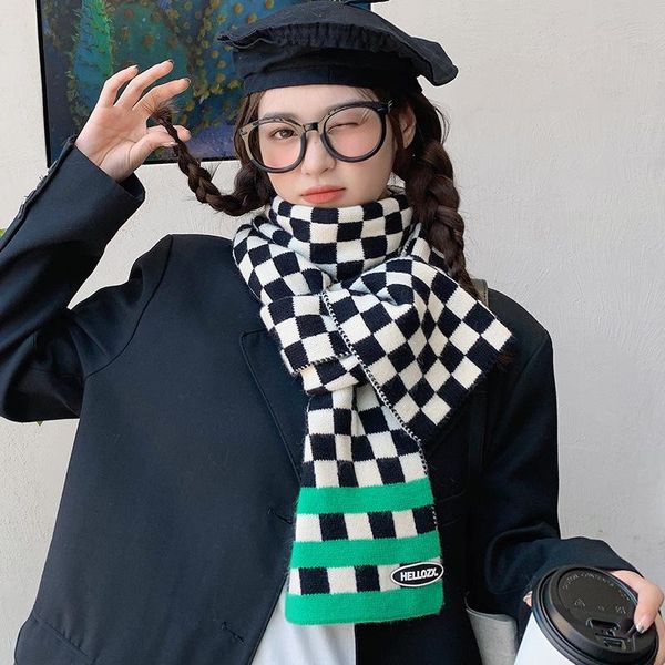 scarves knitting scarf winter plaid scarve checkked neck black whiter knittnd shawl warm outdoor blanket wraps pareo, Blue;gray
scarves knitting scarf winter plaid scarve checkked neck black whiter knittnd shawl warm outdoor blanket wraps pareo, Blue;gray