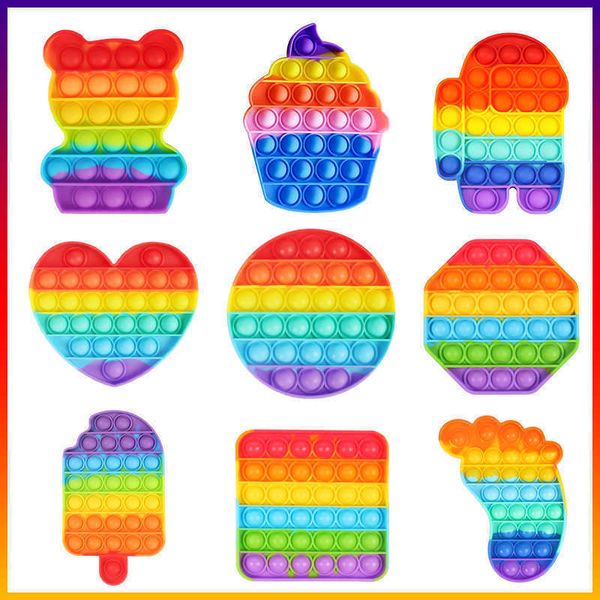 2021 funny rainbow push bubble fidget toys antistress sensory stress relief squishy toy for adults children gifts dhl
2021 funny rainbow push bubble fidget toys antistress sensory stress relief squishy toy for adults children gifts dhl
