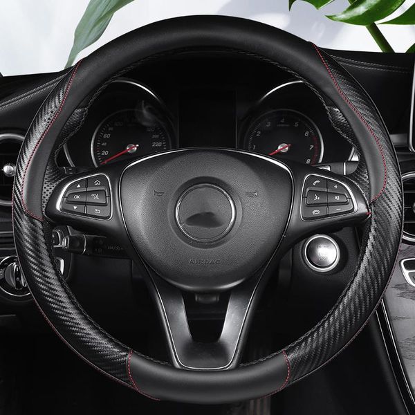 steering wheel covers carbon fiber +leather car cover 38cm non-slip wear-resistant sweat absorbing fashion sports
steering wheel covers carbon fiber +leather car cover 38cm non-slip wear-resistant sweat absorbing fashion sports