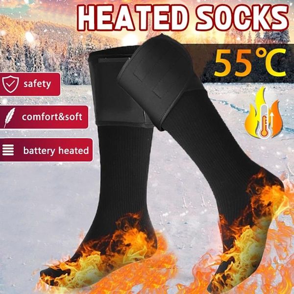 sports socks 1 pair heated winter electric rechargeable battery leg heating warmer feet thermal cycling ski men women -40, Black
sports socks 1 pair heated winter electric rechargeable battery leg heating warmer feet thermal cycling ski men women -40, Black