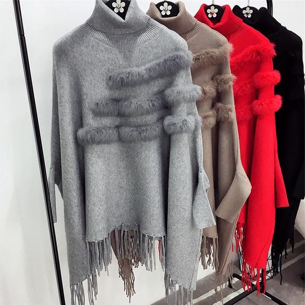 women's sweaters zdfurs * women sweater autumn winter bat sleeve loose knitwear fashion turtleneck trend tassel knitted, White;black
women's sweaters zdfurs * women sweater autumn winter bat sleeve loose knitwear fashion turtleneck trend tassel knitted, White;black