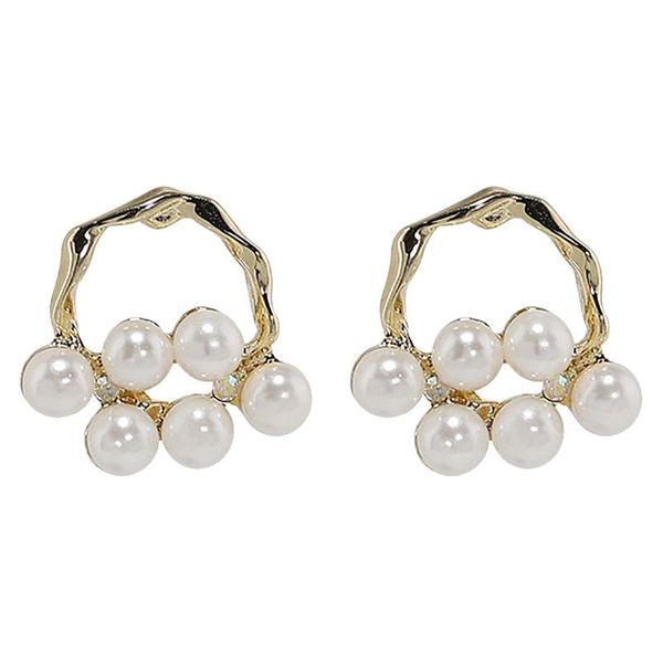 women's sweet simulation pearl stud earrings girl elegant rhinestone silver needle pendant, Golden;silver
women's sweet simulation pearl stud earrings girl elegant rhinestone silver needle pendant, Golden;silver