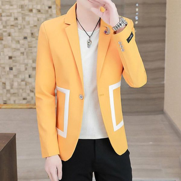 loldeal men long-sleeved blazer stylish slim pocket decorated with a button men's suits & blazers, White;black
loldeal men long-sleeved blazer stylish slim pocket decorated with a button men's suits & blazers, White;black