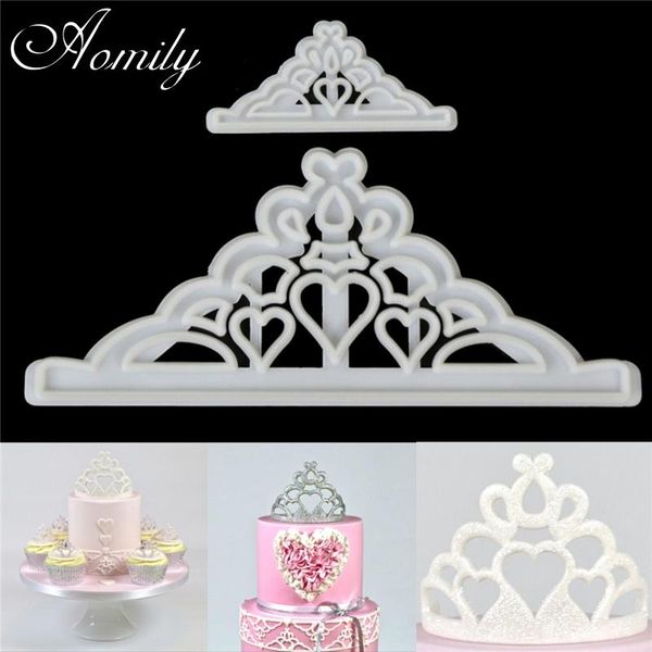 baking & pastry tools aomily 2pcs/set crown silicone mold cake cutter sugar craft tiara fondant icing cutting cookies tool for decoration
baking & pastry tools aomily 2pcs/set crown silicone mold cake cutter sugar craft tiara fondant icing cutting cookies tool for decoration