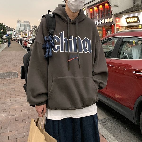men's hoodies & sweatshirts japanese autumn letter printed sweater long-sleeved hooded jacket casual loose sports pullover wy-197, Black
men's hoodies & sweatshirts japanese autumn letter printed sweater long-sleeved hooded jacket casual loose sports pullover wy-197, Black