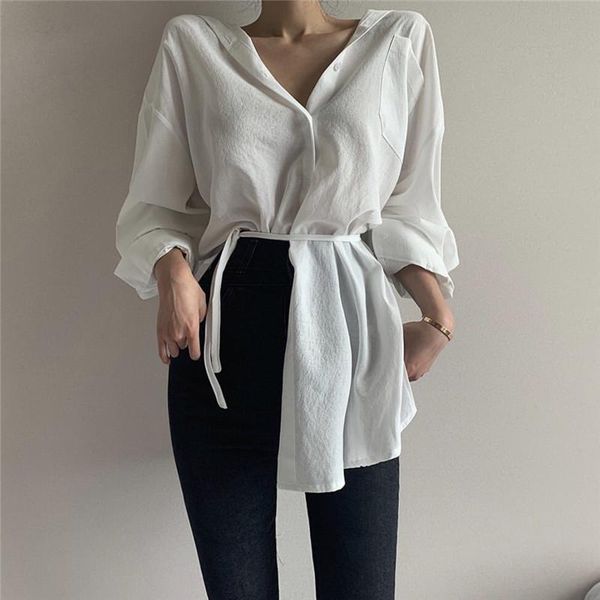 women's blouses & shirts vadim rushed direct selling polyester regular full blusas 2021 korean version shirt personality design cotton, White
women's blouses & shirts vadim rushed direct selling polyester regular full blusas 2021 korean version shirt personality design cotton, White