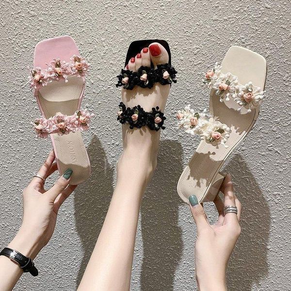 pink flowes transparent square heel high heels slippers women 2021 summer shoes woman wild open toe sweet ladies female, Black
pink flowes transparent square heel high heels slippers women 2021 summer shoes woman wild open toe sweet ladies female, Black
