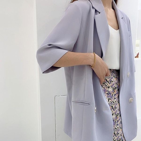 spring and summer thin women blazer loose casual double breasted notched nack black office ladies blazers women's suits &, White;black
spring and summer thin women blazer loose casual double breasted notched nack black office ladies blazers women's suits &, White;black