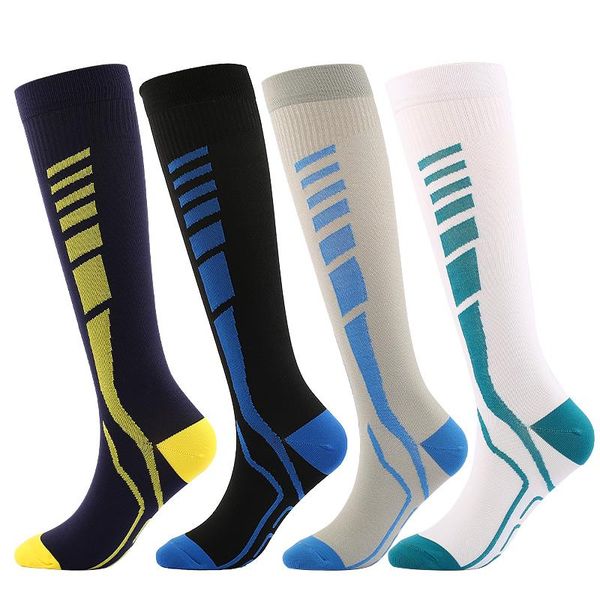 men's socks knee running compression anti slip long stockings sports for marathon jogging cycling basketball, Black
men's socks knee running compression anti slip long stockings sports for marathon jogging cycling basketball, Black