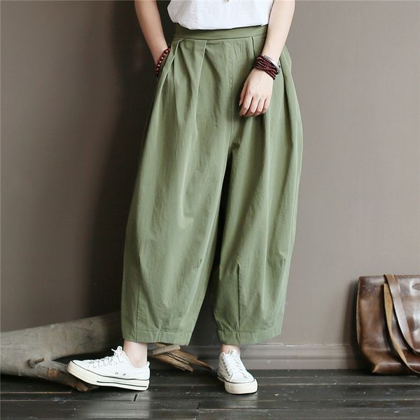 Women's Pants & Capris Johnature Autumn Straight Cotton Elastic Waist Trouser Fall Solid Color Loose Casual Full Length NBVM, Black;white
Women's Pants & Capris Johnature Autumn Straight Cotton Elastic Waist Trouser Fall Solid Color Loose Casual Full Length NBVM, Black;white