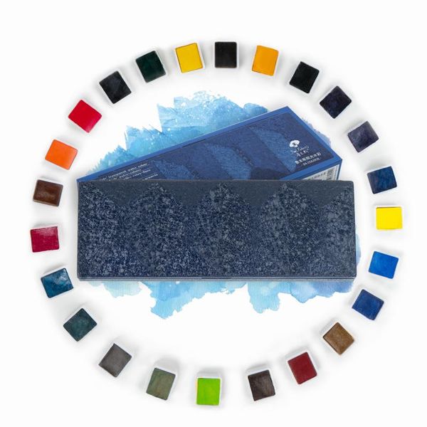 gift sets rubens 24 colors solid watercolor paint set sparkling giftbox packaging portable metal case with palette
gift sets rubens 24 colors solid watercolor paint set sparkling giftbox packaging portable metal case with palette