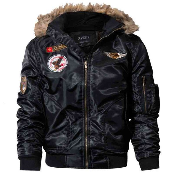 trench coats men's fashion bomber jacket with fur collar thick fleece hooded winter coat, Tan;black
trench coats men's fashion bomber jacket with fur collar thick fleece hooded winter coat, Tan;black