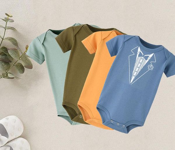 rompers born baby clothing summer gentleman bodysuit tie print short sleeve jumpsuit infant boys cotton clothes 3m-12m, Blue
rompers born baby clothing summer gentleman bodysuit tie print short sleeve jumpsuit infant boys cotton clothes 3m-12m, Blue