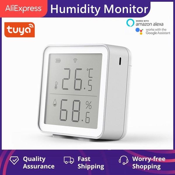 smart home control tuya app wifi temperature humidity sensor compatible with alexa google assistant long range wireless digital hygrometer
smart home control tuya app wifi temperature humidity sensor compatible with alexa google assistant long range wireless digital hygrometer
