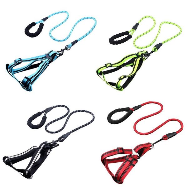 dog collars & leashes pet reflective nylon chest strap safety ropes for medium and large dogs adjustable gentle harnesses no pull leads
dog collars & leashes pet reflective nylon chest strap safety ropes for medium and large dogs adjustable gentle harnesses no pull leads