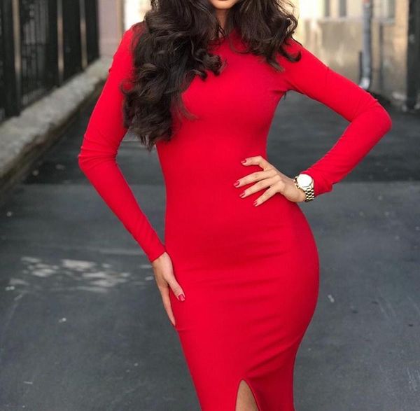 casual dresses women fashion autumn winter office u neck dress pure color long sleeve stretch bodycon party, Black;gray
casual dresses women fashion autumn winter office u neck dress pure color long sleeve stretch bodycon party, Black;gray