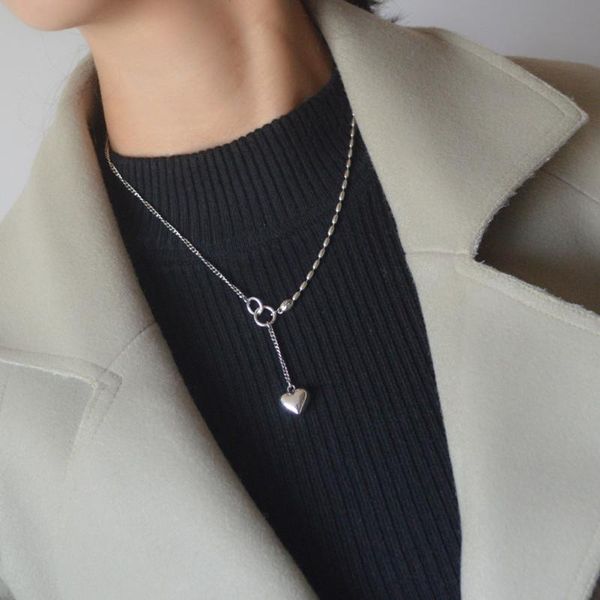 chains the 2021 vintage contracted heart-shaped necklace shape women fashion charm, Silver
chains the 2021 vintage contracted heart-shaped necklace shape women fashion charm, Silver