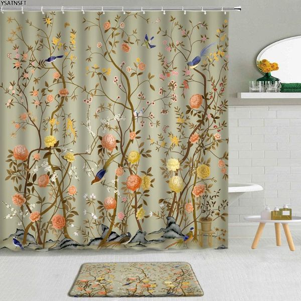 shower curtains 2pcs chinese style vintage flower bird curtain plum parrot bathroom non-slip bath mat cloth decor set washable
shower curtains 2pcs chinese style vintage flower bird curtain plum parrot bathroom non-slip bath mat cloth decor set washable