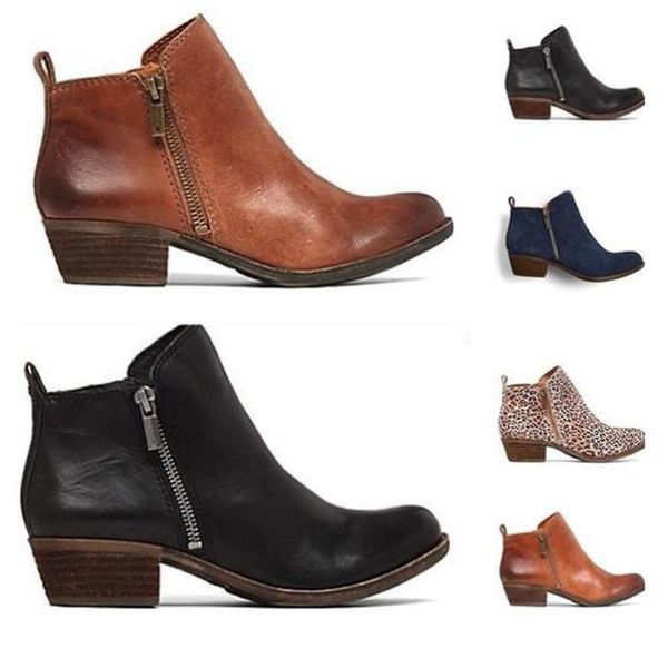 boots retro low heel ankle fashion autumn women booties female casual solid color side zipper mujer plus size, Black
boots retro low heel ankle fashion autumn women booties female casual solid color side zipper mujer plus size, Black