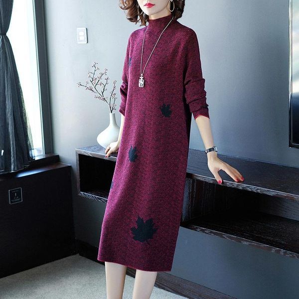 casual dresses women 2021 autumn winter large size turtleneck long sleeve knit dress female warm straight sweater vestidos y32, Black;gray
casual dresses women 2021 autumn winter large size turtleneck long sleeve knit dress female warm straight sweater vestidos y32, Black;gray